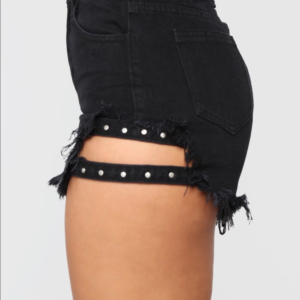 FashionNova After Dark Denim Shorts